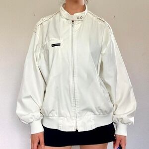 Members Only White Bomber Jacket